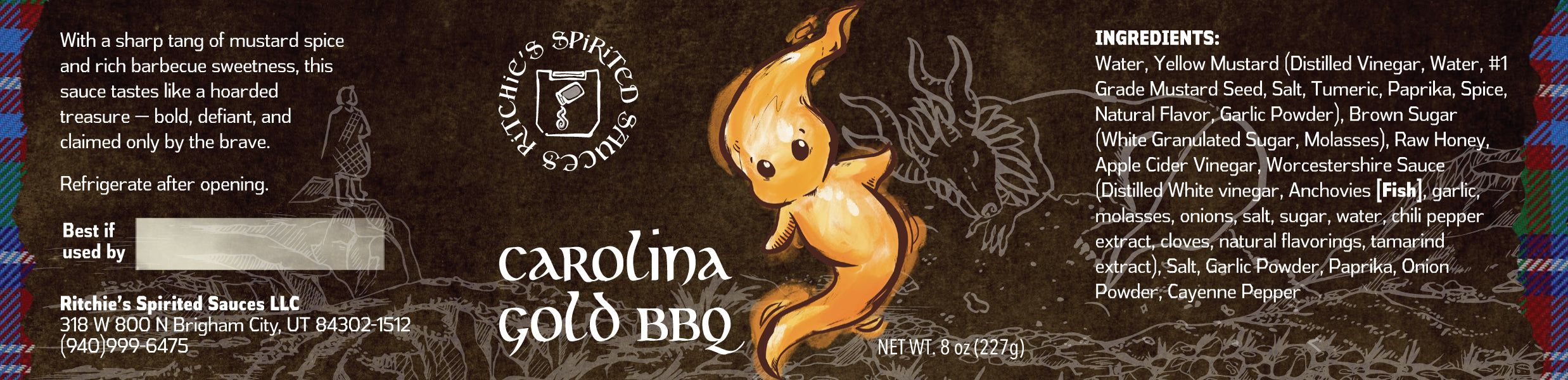 Ritchie Rich's Gold Sauce - Carolina Gold BBQ Sauce